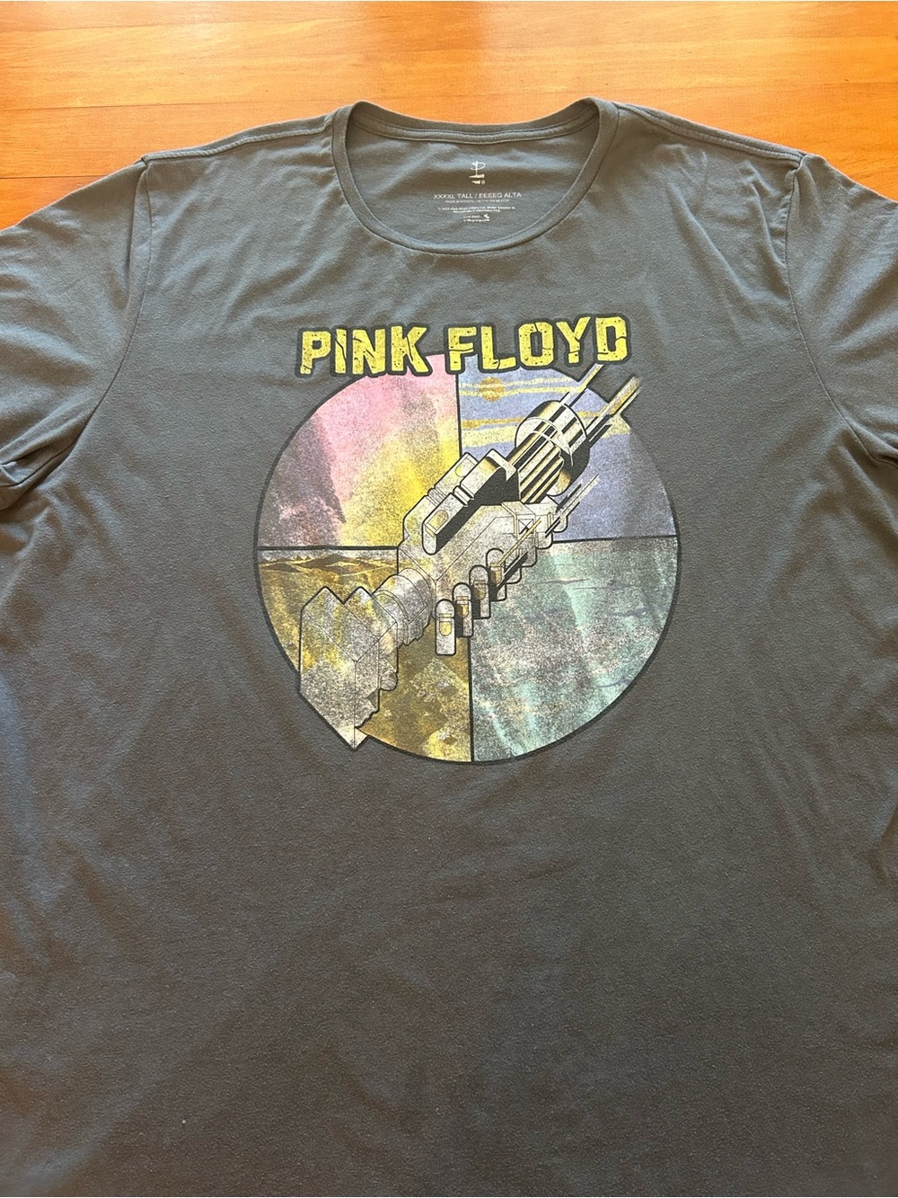 Pink Floyd Wish You Were Here Oversized Graphic Band Tee 4XLT Grunge Rock